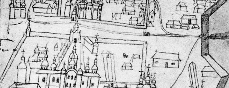 Pechersk fortress on the plan of 1713–1715
