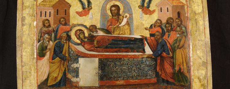  Ікона «Успіння». Кінець XVII ст. Іконописна майстерня Києво-Печерської лаври (КПЛ-Ж-218)