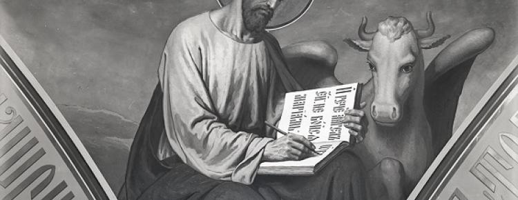 Євангеліст Лука. Парус головного купола храму (КПЛ-Н-823)