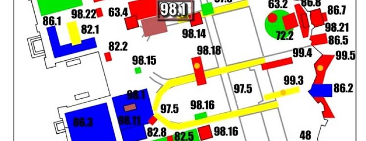 Фрагмент Археологічної карти НКПІКЗ: 98.1. – місце фіксації житла.