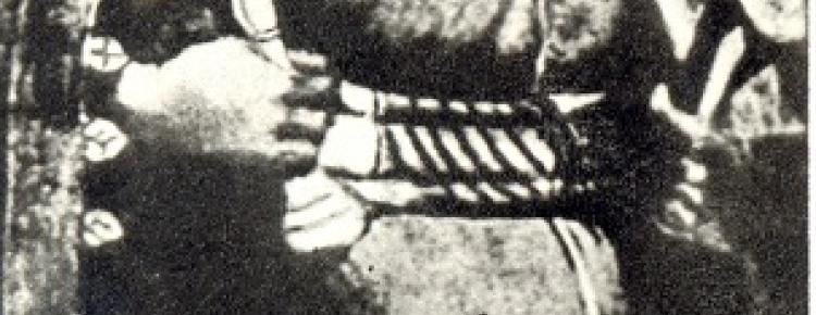 Портрет Богдана Хмельницького. Розписи нартексу Успенського собору. XVIII ст. Фото кінця ХІХ ст. 