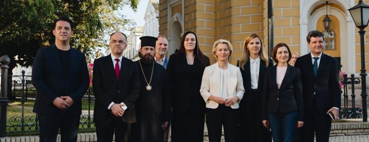 До Києво-Печерської лаври завітала делегація європейських лідерів на чолі з Урсулою фон дер Ляєн зображення 3